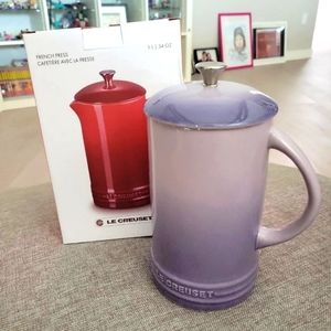 New Le Creuset French press in Provence blue bell purple